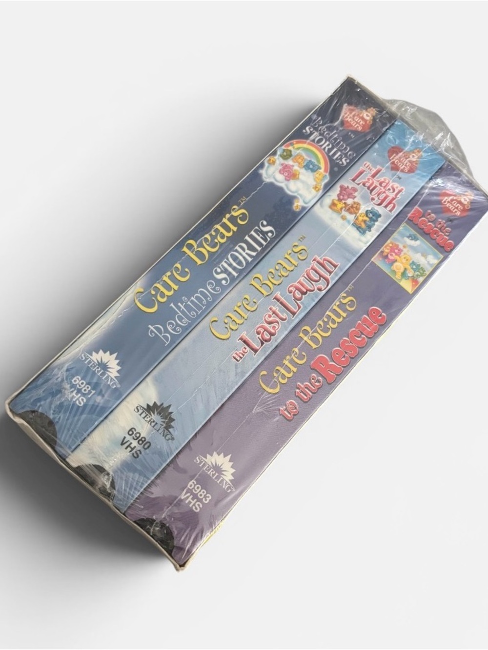 Care Bears VHS Box Set - Yellow, Blue, Purple
